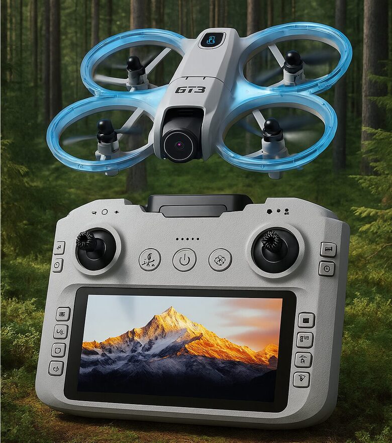 GT3 MAX 8K FPV drons ar divām kamerām, 5G WiFi un trīspusēju šķēršļu izvairīšanos